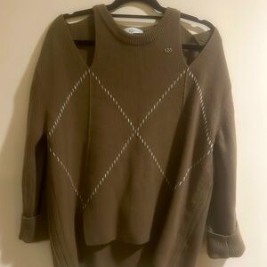 Open shoulder sweater